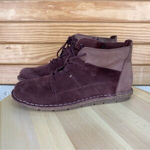 Clarks Tamitha Key Brown Leather/Suede Chukka Ankle Boots Booties Women's 9.5 US